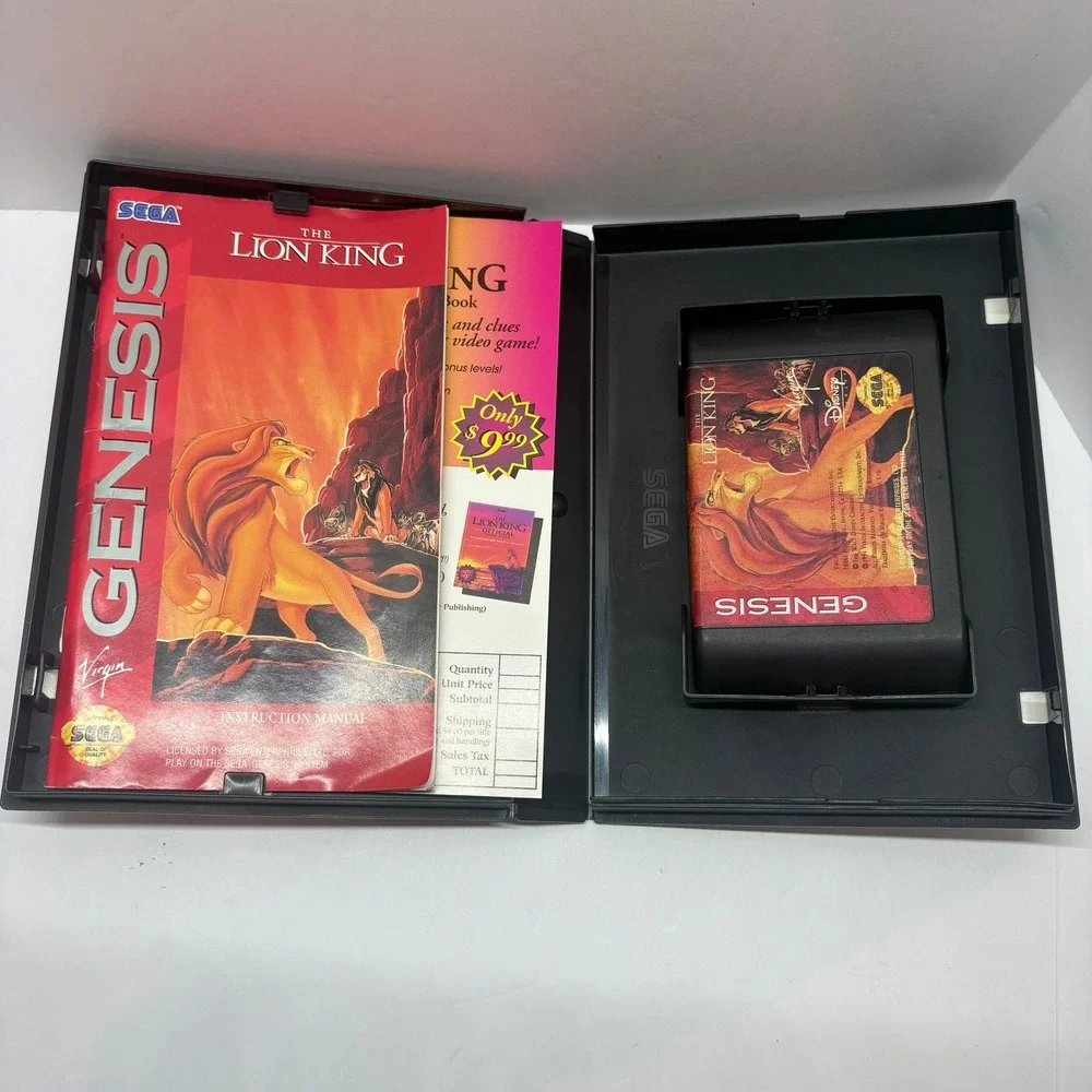 CIB Video Game Sega Genesis The Lion King Disney Virgin